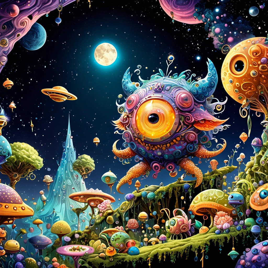 (best quality,4K,8K,high resolution,masterpiece:1.2),Extremely detailed,Surreal style,Daniel Merriam Style,Cute style biopunk monster concept,Character concept design,
rest
(full_shooting:1.2),space warp background,(bell_background:1.3),Negative Space Composition,
rest
simple background,