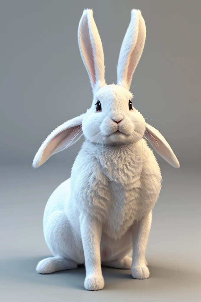 Draw the s characters of rabbit in 3D
