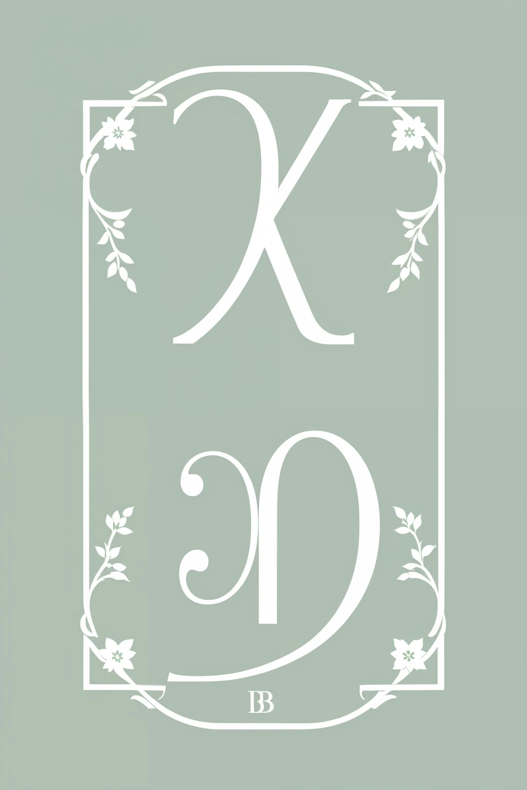 For a blouse business with the initials DB, let's create a sophisticated and feminine logo inspired by the elegance of the 1920s.
The logo design features an intricate monogram of the initials DB, with each letter enclosed in a circular frame. The 'D' is illustrated as a stylized floret, symbolizing grace and sophistication, while the 'B' is drawn as a bow, signifying elegance and refinement. The monogram is set against a soft mint-green background, which brings a modern and fresh aesthetic to the design.
The typography used for the text is a clean, modern sans-serif typeface with slight italics
