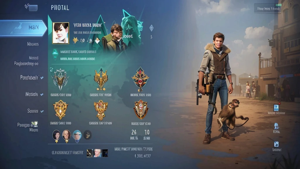 (photorealistic:1.4), best quality, masterpiece, ultra high res, 17 year old young man, handsome face, smile, light brown hair carrying a gun monkey in his hand (detailed face:1.2), (detailed eyes:1.2), (detailed hair:1.2), (detailed clothes:1.2), 4k, (detailed color:1.2),
