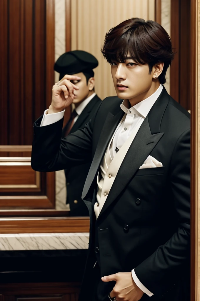 Jung kooks as a mafia