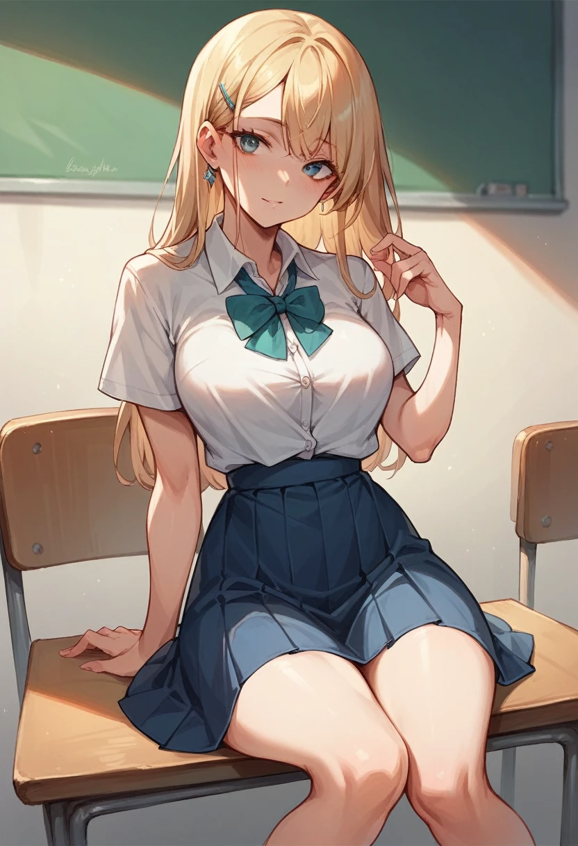 Class 9 sexy girl in school dress