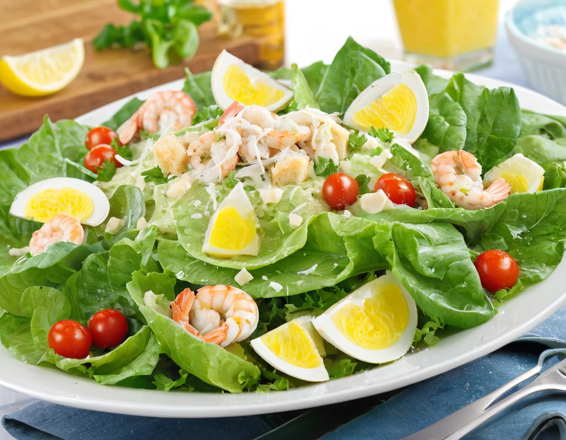 Seafood Caesar Salad