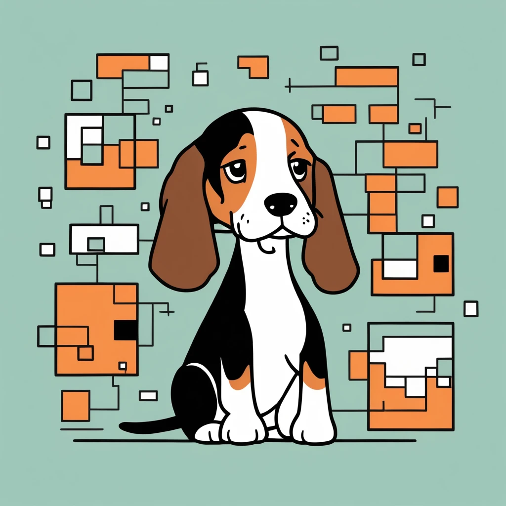 cute little basset hound