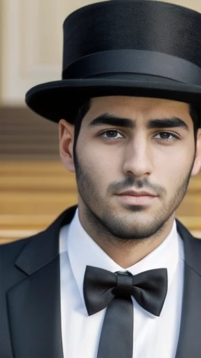 a man young haredi Focus on the face