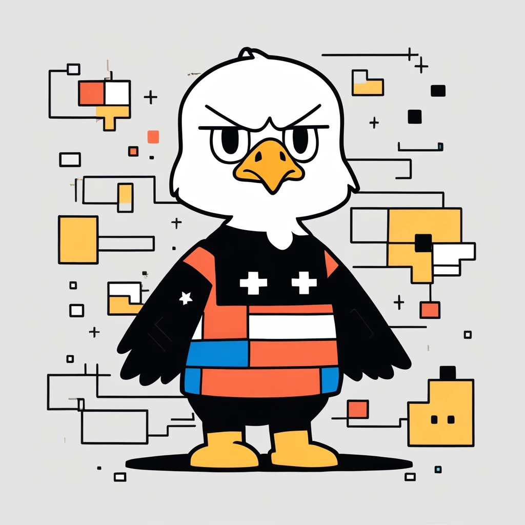 cute little bald eagle