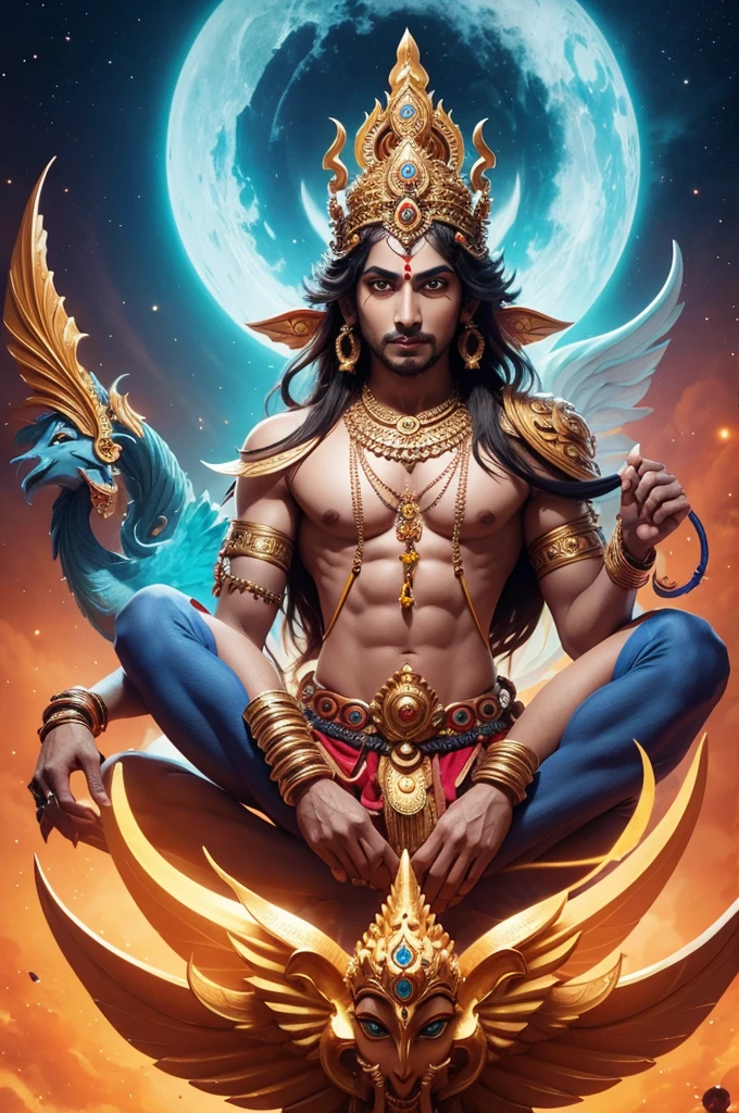 Character inspired by Vishnu.