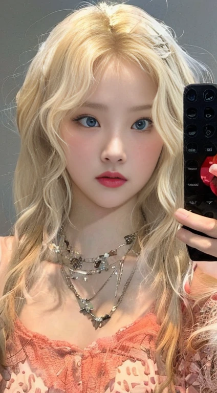 Close up of woman with long blonde hair wearing blue dress, Blackpink's Roseanne Park, Retrato de Josh de Blackpink, Tzuyu number 2, Josh de Blackpink, Larisa Manoval, Larissa Manoban of Blackpink, blackpink jennie, Heonhwa Choi, Jinyoung Shin, common ratio, Jaeyeon Nam