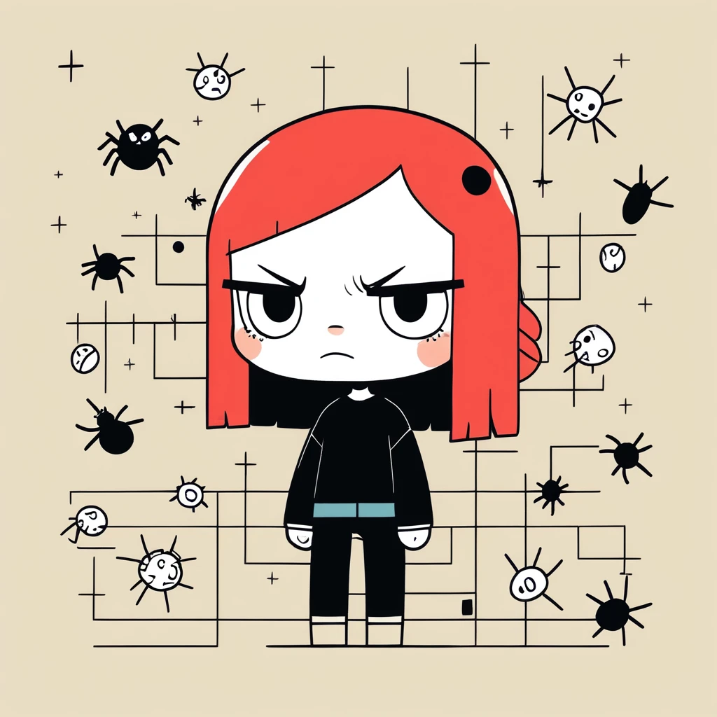 cute little black widow spider