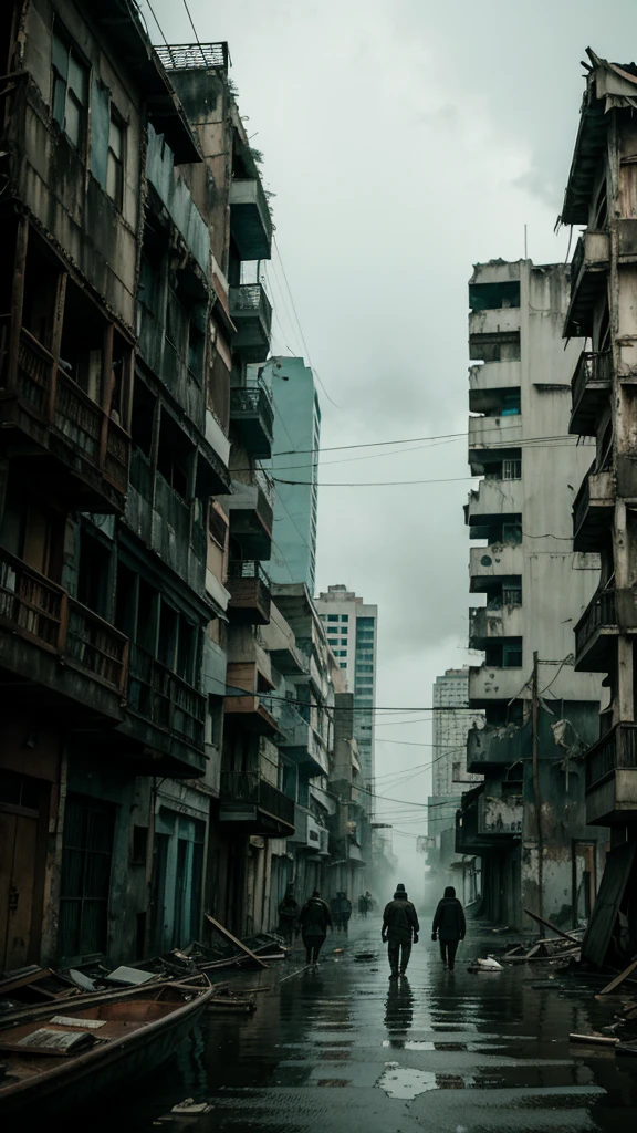 In the eerie silence of a city that has been long since forgotten, the Walking Dead roam in search for new life. After searching their lost city, the abandoned homes and streets to find nothing, they travel by boat to a distant shore.