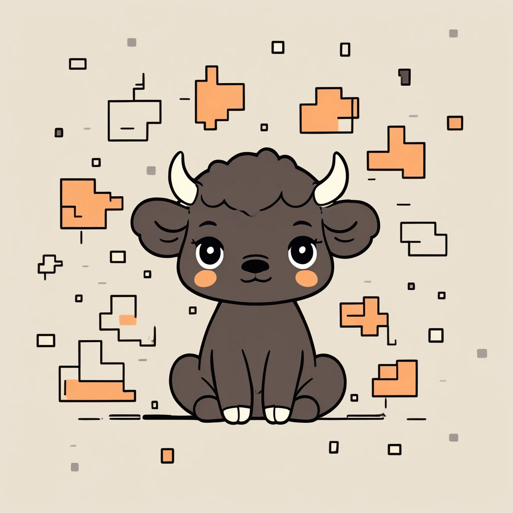 cute little buffalo