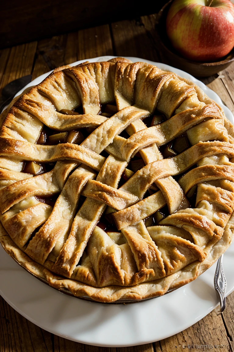 Apple pie, freshly made