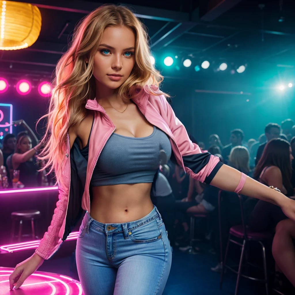 pink jacket
