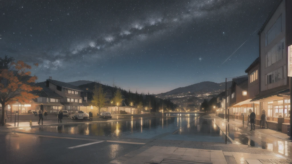 Night Scenery、youth、Nostalgic、An illustration