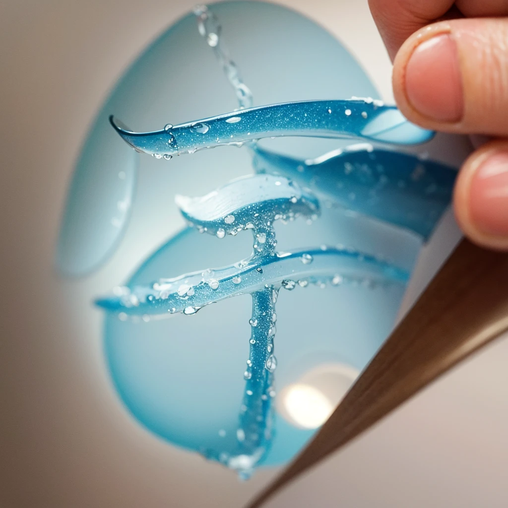 Drawing with water drops。