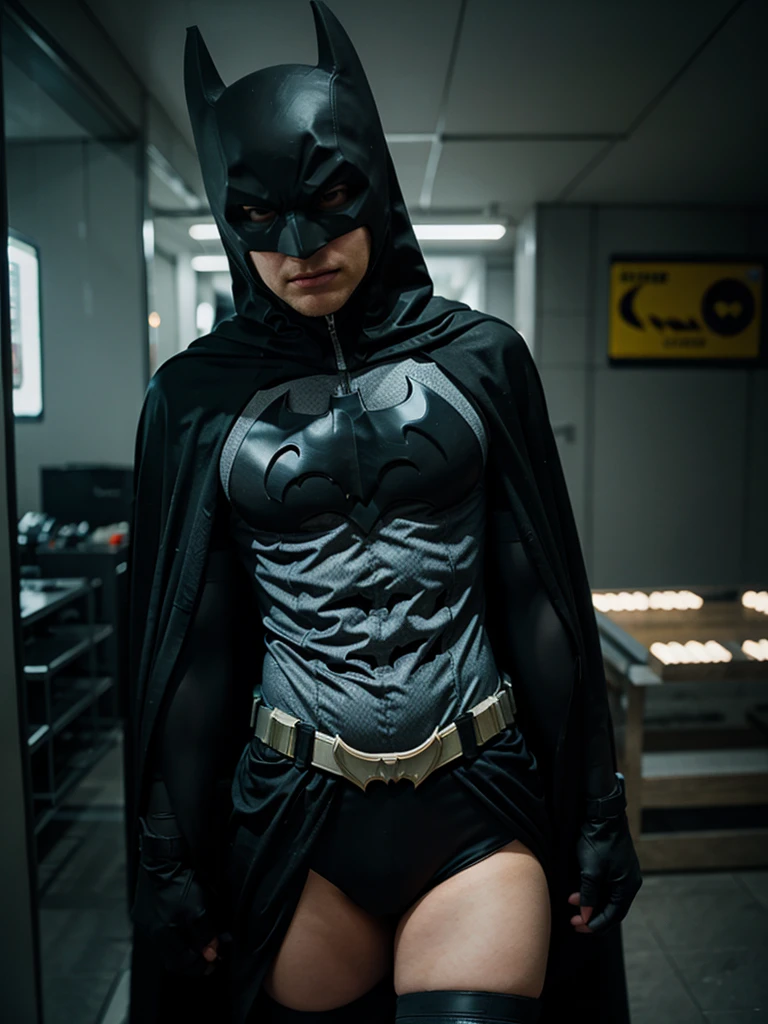 Chapolim with Batman clothes