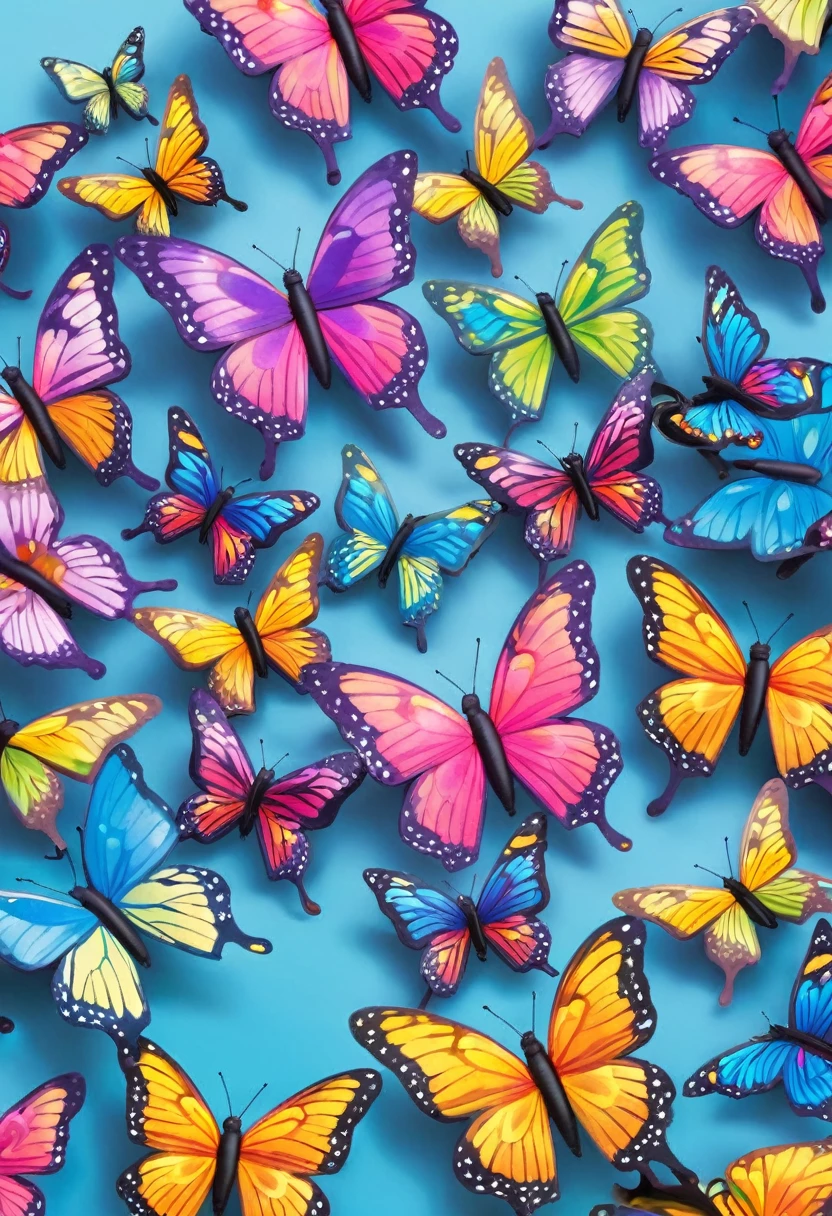 Singing butterfly clip