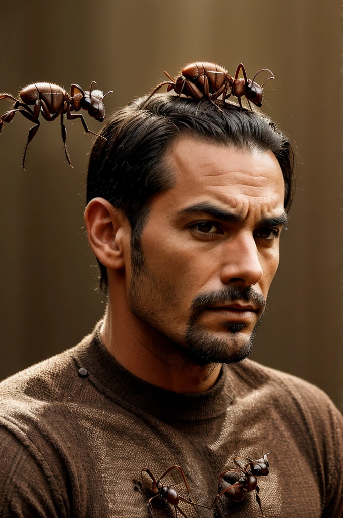 A poor man full of ants