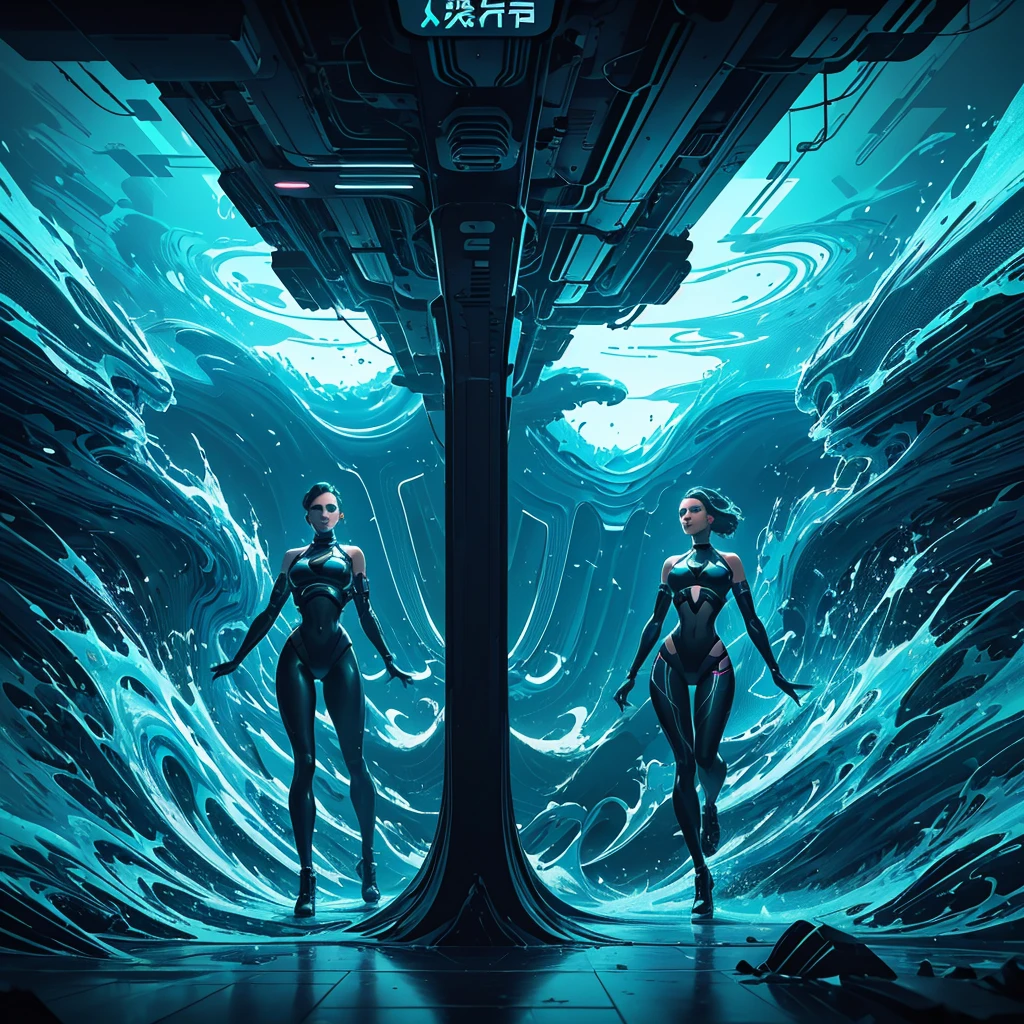 Naked Giant Hatsune Miku and Naked Giant Marine Houshou