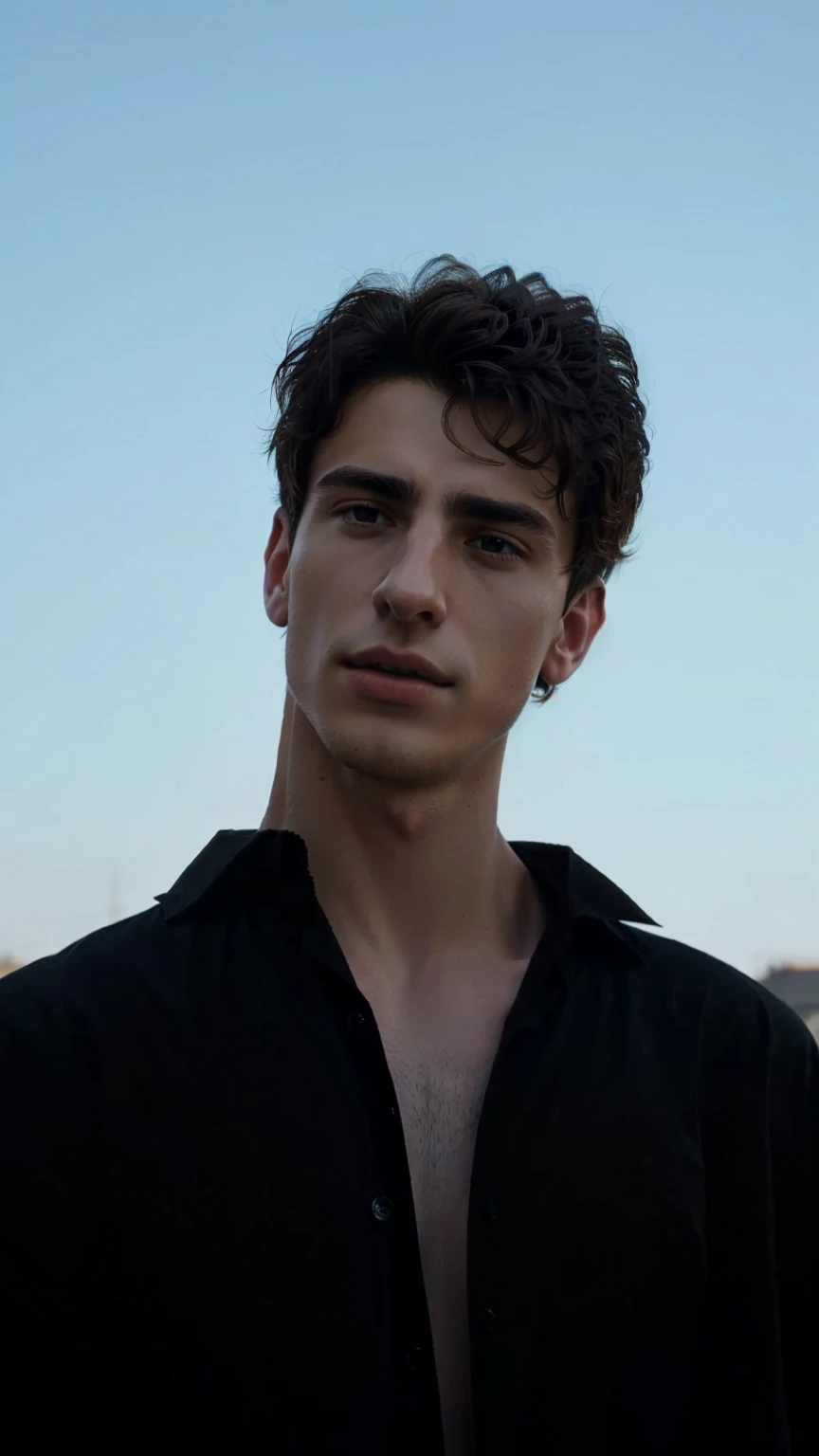 arafed man in a black shirt and a black shirt, ariana brand, timothy chalamet, zac retz, inspired by Alexis Grimou, young and handsome roma pale, nicolas kalkoff, young greek, luca, diego fernandez, beautiful young man, lorenzo vitturi, sid, Handsome man, Handsome man, beautiful face, by Alexis Grimou