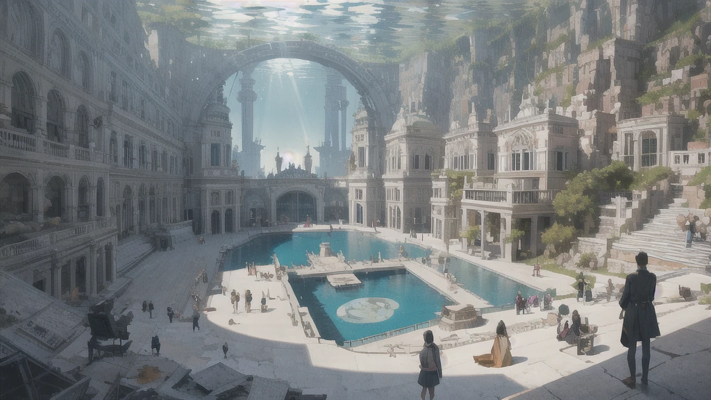 Opera House in the Sunken City、An illustration