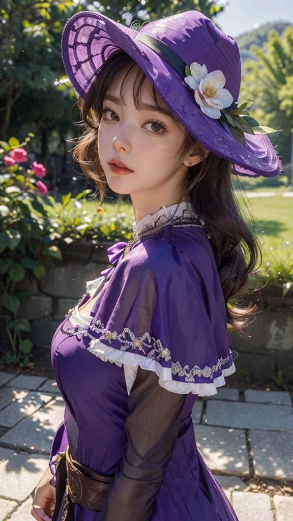 photorealistic,realistic, solo, photorealistic, best quality, ultra high res,
round hat with ribbon, short curly blonde hair, big blue eyes, cheerful expression, curvy figure, wearing a pink polka dot dress, sitting in a field of wildflowers,
beautiful, masterpiece, best quality, extremely detailed face, perfect lighting, close up photo,
best quality, ultra high res, photorealistic,
ultra detailed,
masterpiece, best quality,
<lora:iu__v2:0.8>,iu1,