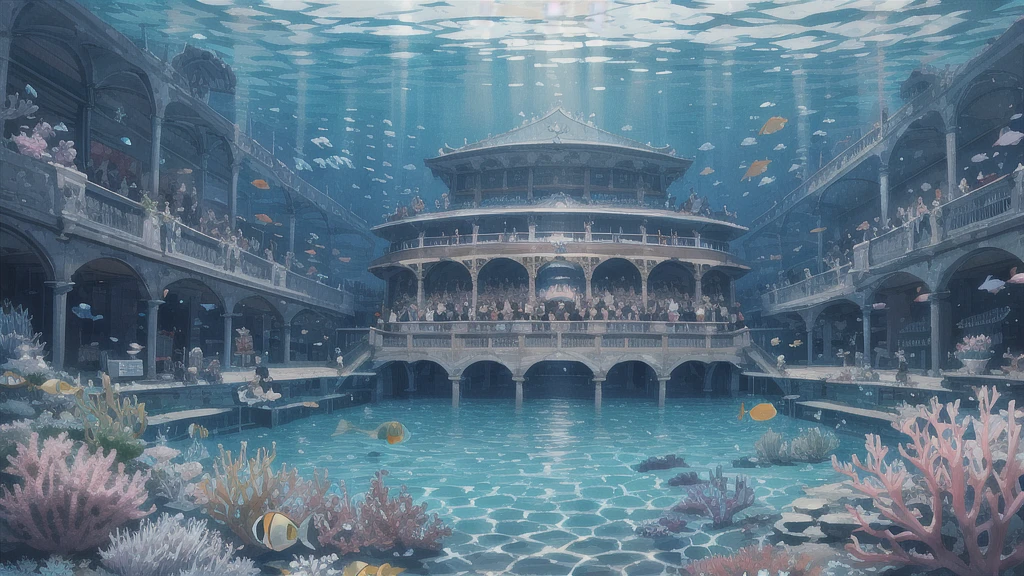 Underwater Opera House、In the water、An illustration