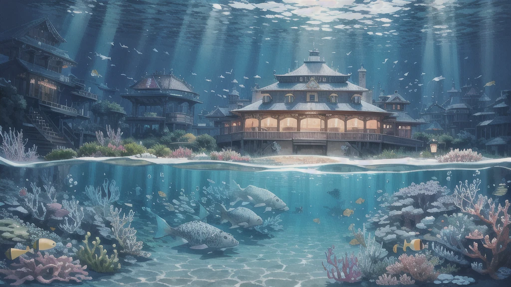 Underwater Opera House、In the water、An illustration
