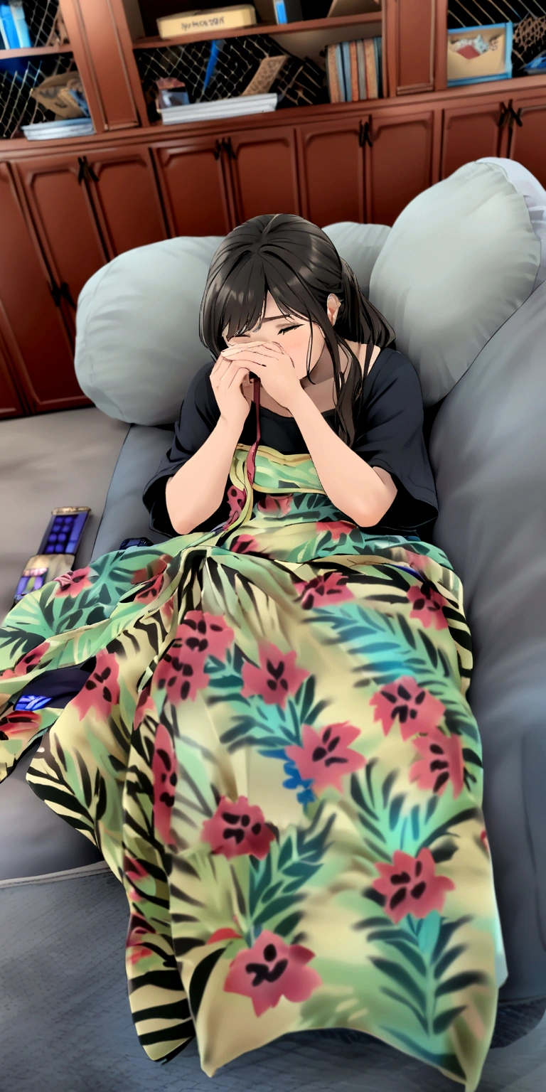 This girl without the blanket