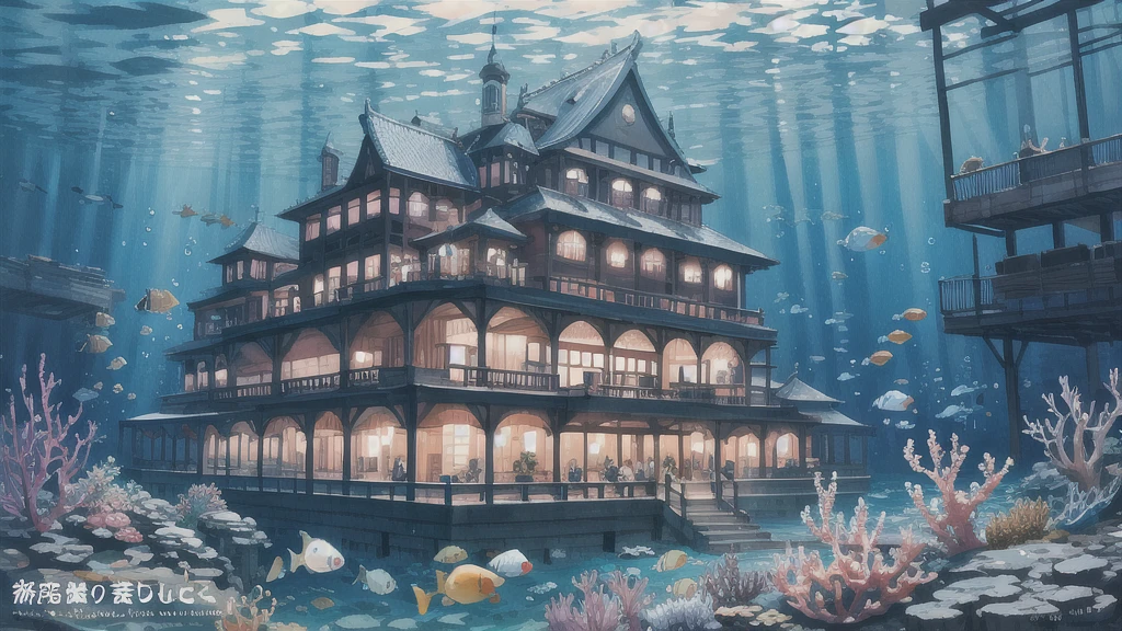 Underwater Opera House、In the water、An illustration