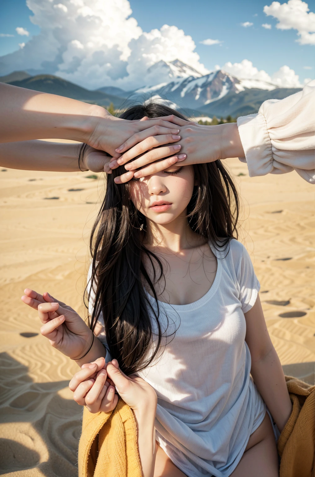 women are holding hands