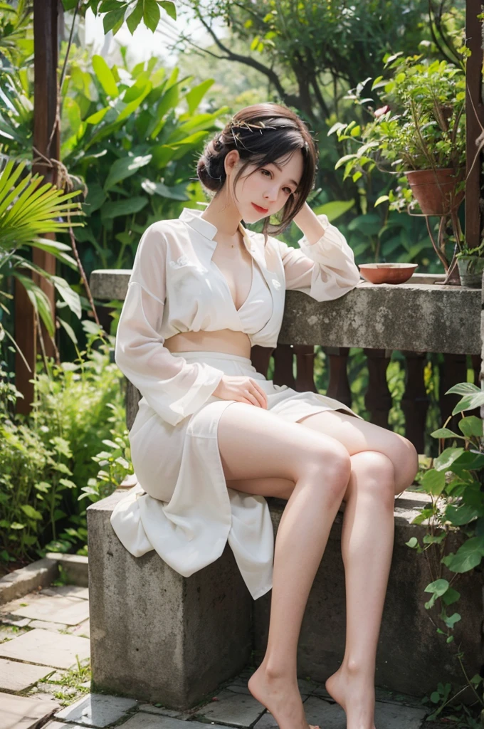 official art, masterpiece, Sharp focus of beautiful gorgeous cute korean woman:1.3), (Beautiful and cute Korean:1.3), Korean beauty, exquisite beautiful hair、eyes and face, Practical, Ultra Detailed, beautiful girl, 夜光White颗粒, (Side light:1.2), Sunlight, White Cloud, Detailed Cloud, slim, Hips, Smile with teeth bared, ((Smile with your eyes, Open your eyes)), landscape, long, Straight Hair, sexy facial expression, architecture, (城市landscape:1.7), Dynamic Hair, detailed white hair, Luminous blue Eyelue pleated shirt + White短裙), White, Pale skin, Hair accessories, epic landscape,night,nice ass,,The skirt was lifted,,Maximum resolution,High heel。Nice butt,Beautiful buttocks