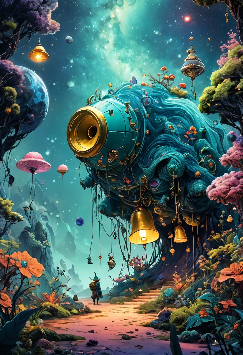 (best quality,4K,8K,high resolution,masterpiece:1.2),Extremely detailed,Surreal style,Daniel Merriam Style,Cute style biopunk monster concept,Character concept design,
rest
(full_shooting:1.2),space warp background,(bell_background:1.3),Negative Space Composition,
rest
simple background,