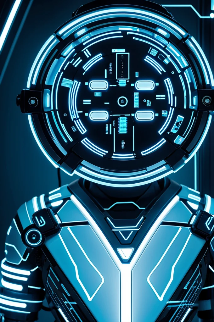 Neural cybernetic futuristic circuit light blue and white color patterns