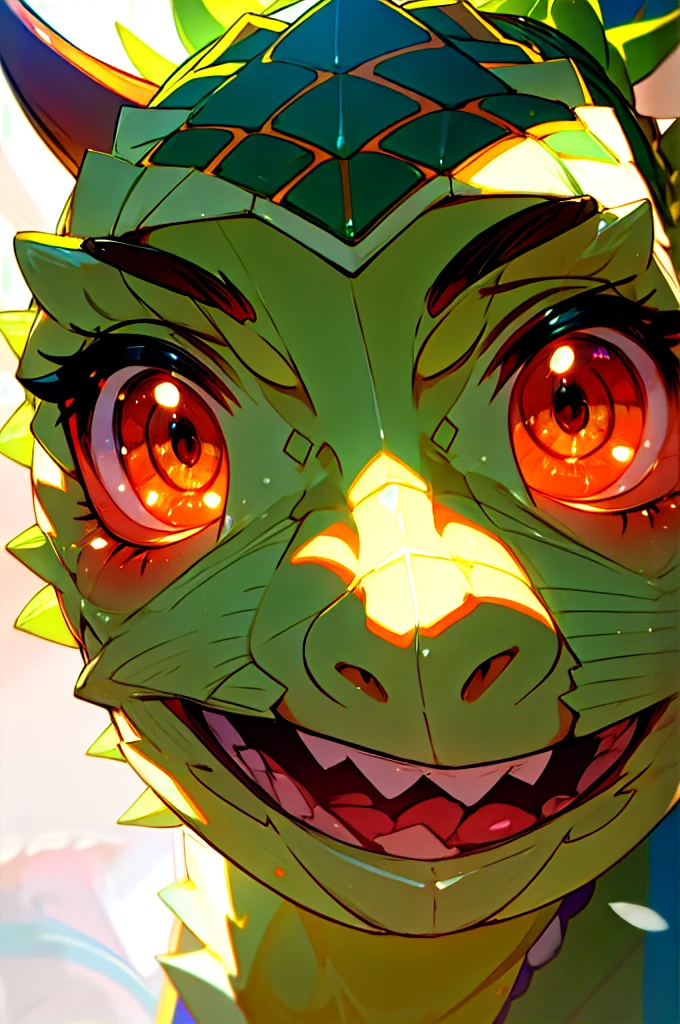 anime, hdr, soft light, ((best quality)), ((masterpiece)), (detailed), lustyargonian, maid, colored skin, green skin, maid headdress, tail, horns, (scales:1.2), (snout, animal nose:1.1), blush, embarrassed, (looking at viewer:1.1), panties, white panties, mansion