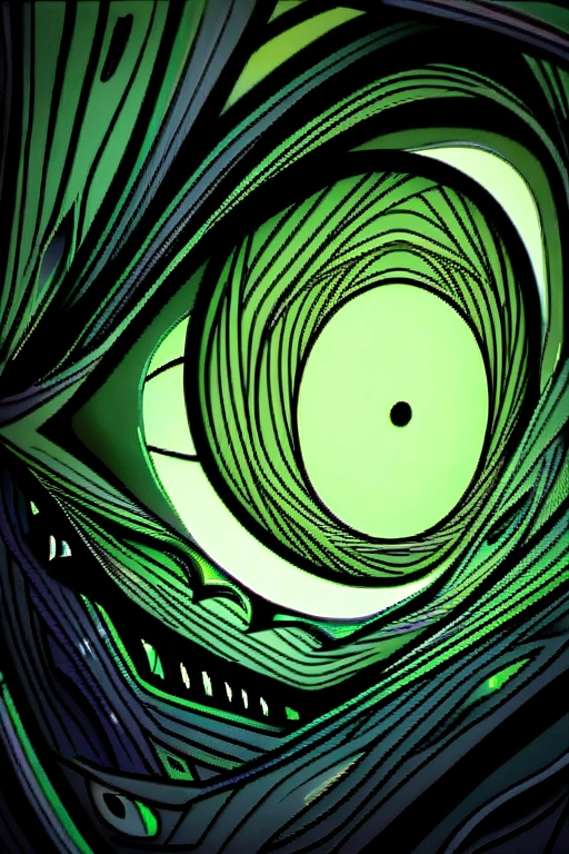 The three-eyed prodigy,Green Theme,Japan