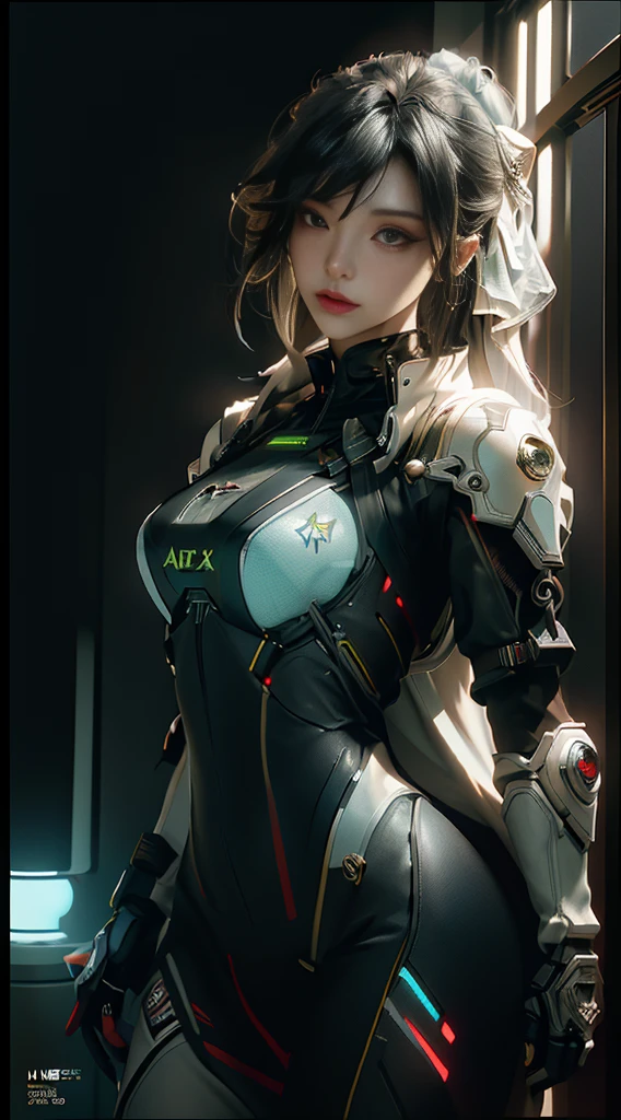 ((Best quality)), ((masterpiece)), (detailed:1.4), 3D, an image of a beautiful cyberpunk female,HDR (High Dynamic Range),Ray Tracing,NVIDIA RTX,Super-Resolution,Unreal 5,Subsurface scattering,PBR Texturing,Post-processing,Anisotropic Filtering,Depth-of-field,Maximum clarity and sharpness,Multi-layered textures,Albedo and Specular maps,Surface shading,Accurate simulation of light-material interaction,Perfect proportions,Octane Render,Two-tone lighting,Wide aperture,Low ISO,White balance,Rule of thirds,8K RAW,