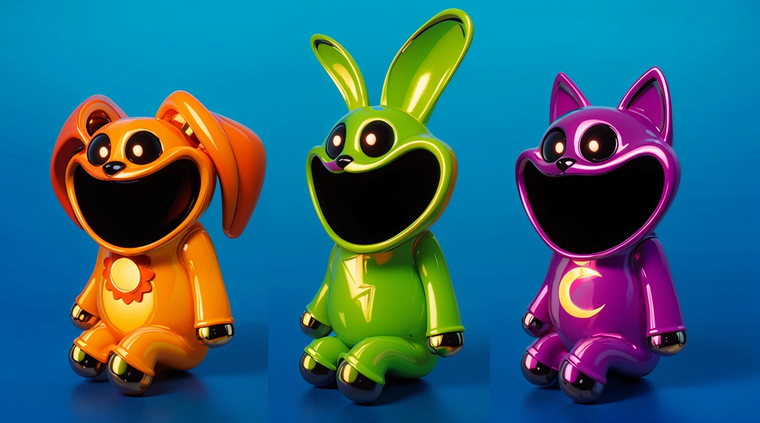 Create an image of colorful individual sections. The object must have transparent walls and be divided into compartments of different colors: red, purple and green. Each section should be clearly visible through transparent walls. The background of the image should be a bright blue color, highlighting the bright and playful design of the terrarium. cartoon key frame rendering, cute 3D rendering, Shiny metallic,Create ultra sharp цветной рендеринг zbrush. perfect cgi, cgi art created only with gradients, smooth silhouette, Create ultra sharp skin, high intensity refraction, (plastic material), most beautiful vfx, blue background, plastic refractions, glossy texture, smooth 3d model, multiple light sources, rim light, sharp post effects render, (glossy plastic texture with multiple big light probe refractions), perfect cgi, cgi art created only with gradients, smooth silhouette, high intensity refraction, (plastic material), most beautiful vfx, blue background, plastic refractions Create ultra sharp