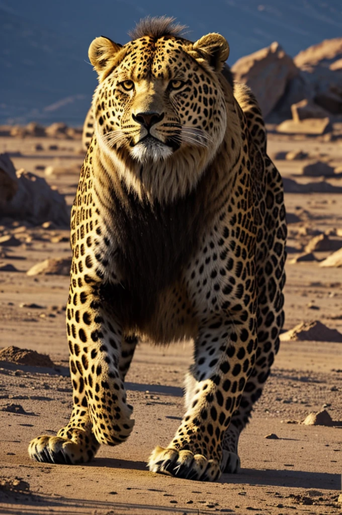  leopard-like beast,  feet like a bear, and his lion&#39;s mouth. 