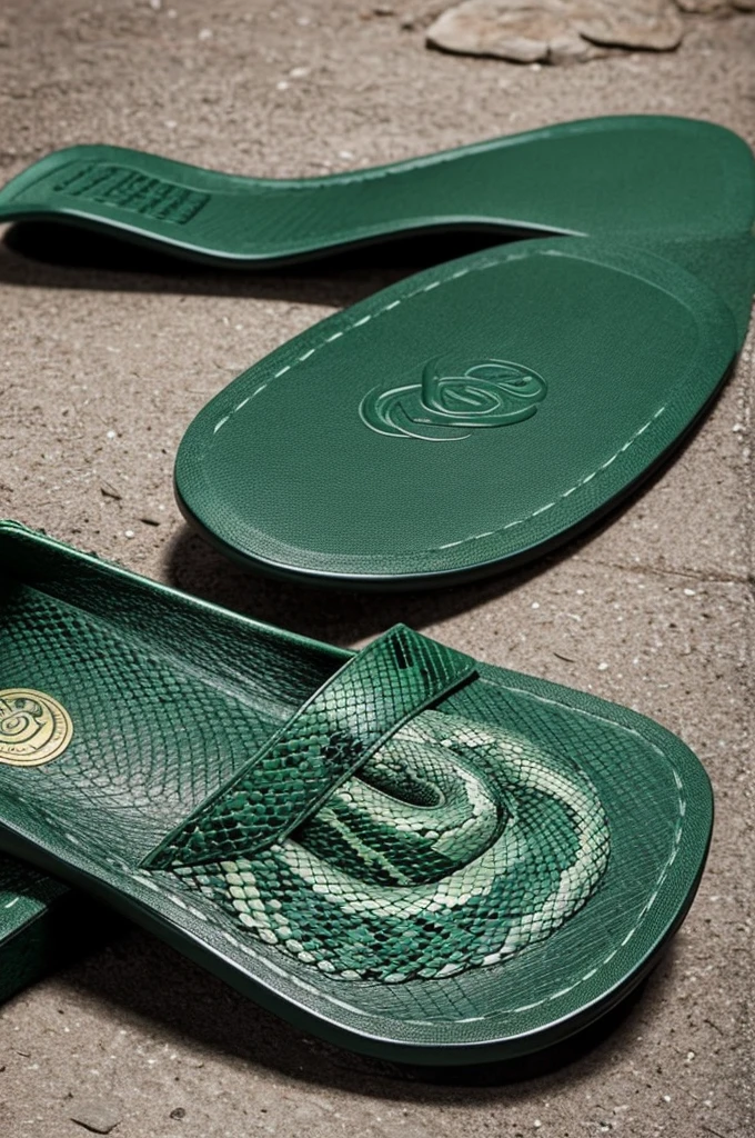 You can create an image of a Slytherin snake holding a flip flop