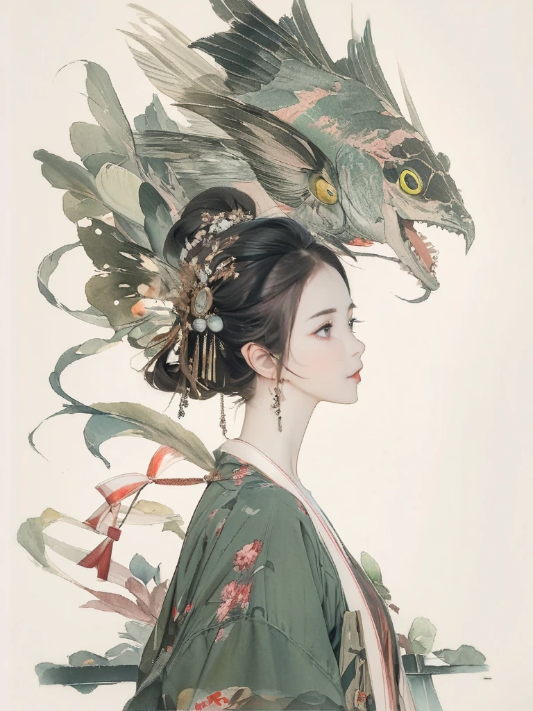 (8K, best quality, masterpiece)，watercolor (medium), 1girl, {Practical, original photo, Ultra-fine transparent, image, (Influenced by Yoshitaka Amano&#39;s style:1.6)}, Practical Light, Delicate skin, (Beautiful slim woman, 25 years old, Court Knight:1.5), Thin legs, Fine particles, Long white hair, Detailed fingers, Thin, Ecstasy expression, Dynamic and sexy pose, (Huge breasts:1.4), (Long skirt, Long red cape, boots:1.2),(Arcadia, Flower Storm, Many flowers:1.8), Unobscured，Beautiful scenery, (Flowers, Wind and Moon:1.5).