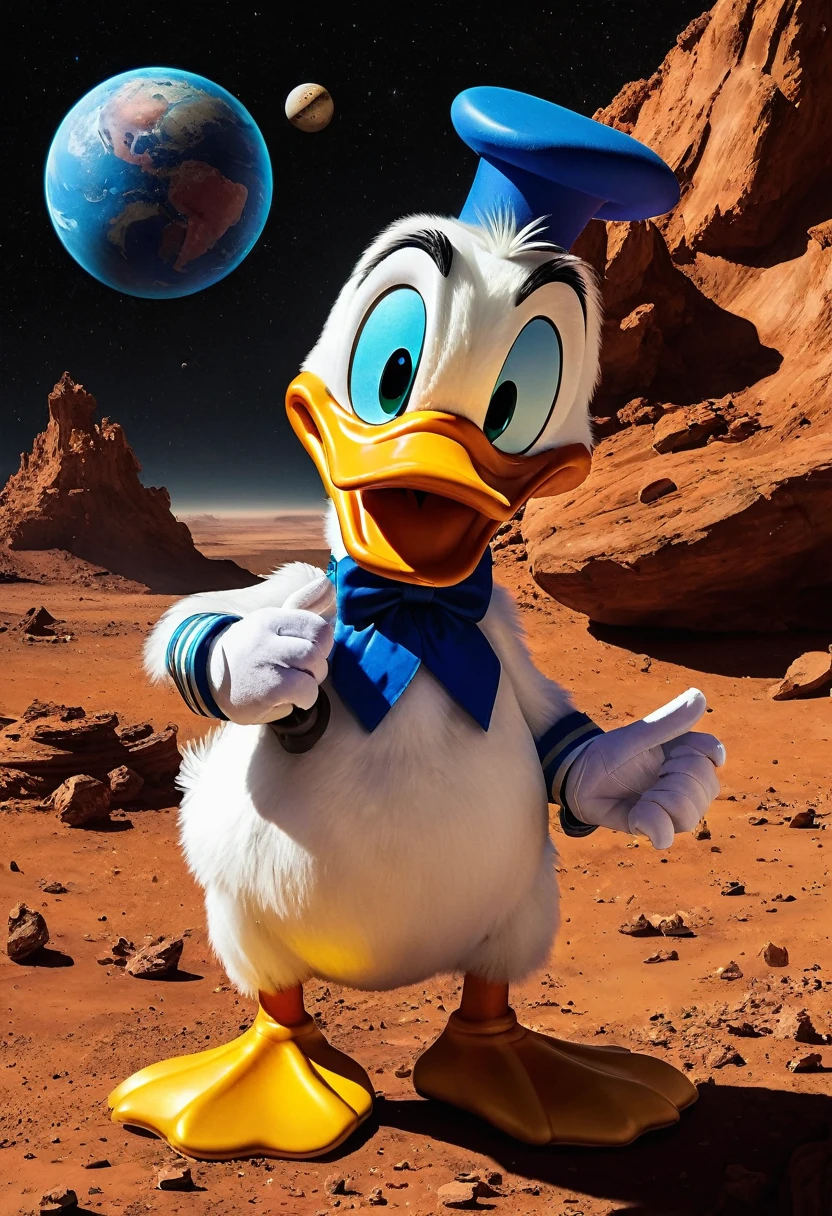 donald duck with daisy duck nude on planet mars