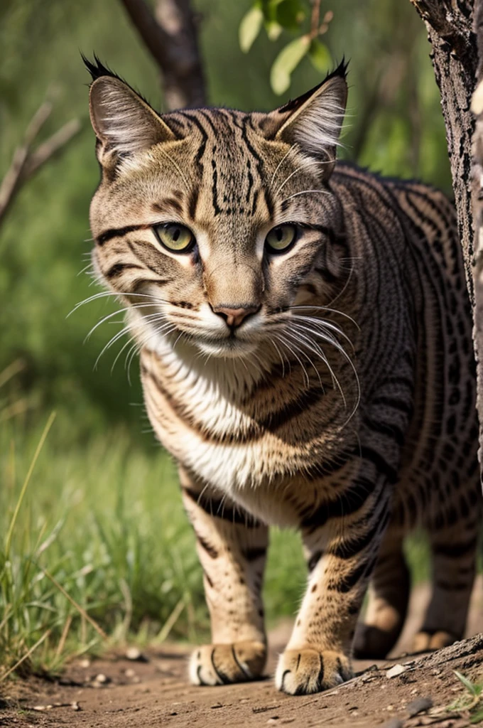 a wild cat