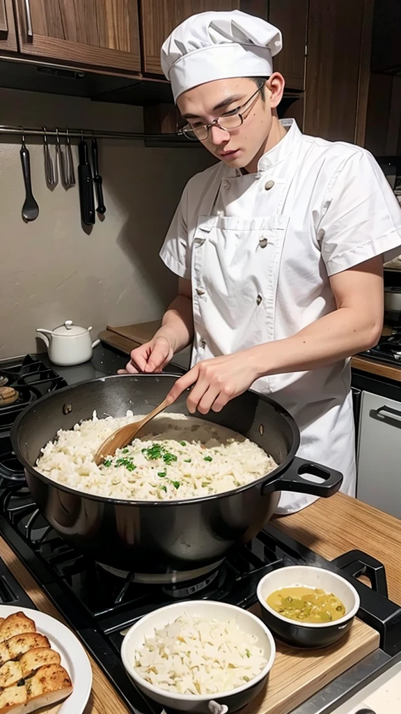 cooking garlic