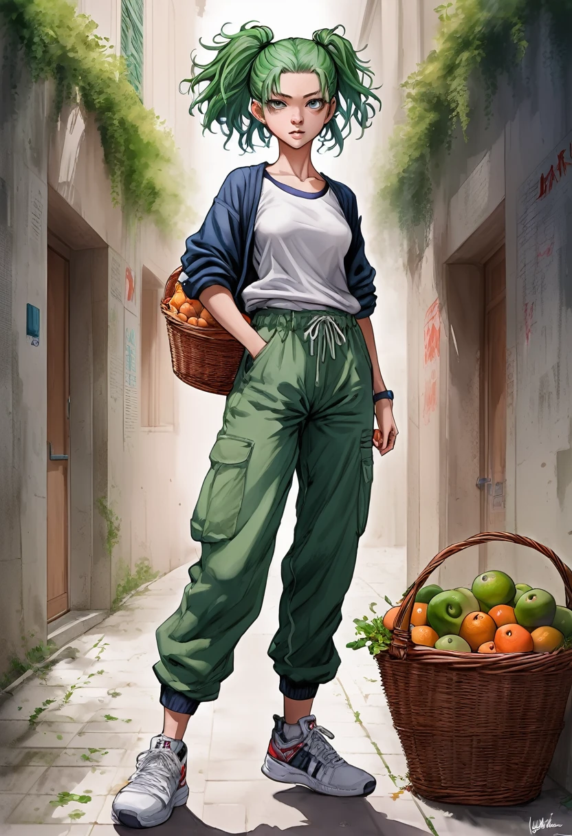 Écran vert, Fond uni, uniforme de lycée:2, Aquarelle numérique fantastique, Pinceaux aquarelle Photoshop, une fille, baskets, pose debout, tout le corps, Anime, jujutsu kaisen, votre nom, nouveaujeans, Filles coréennes, éclairage spectaculaire d'en bas