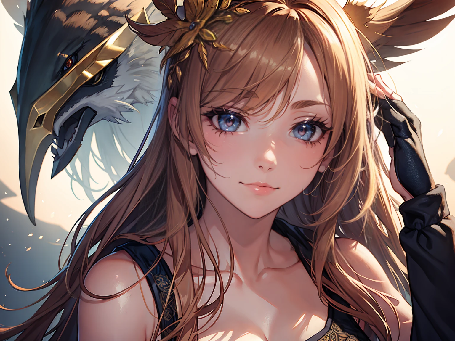 Gorgōn, beautiful face