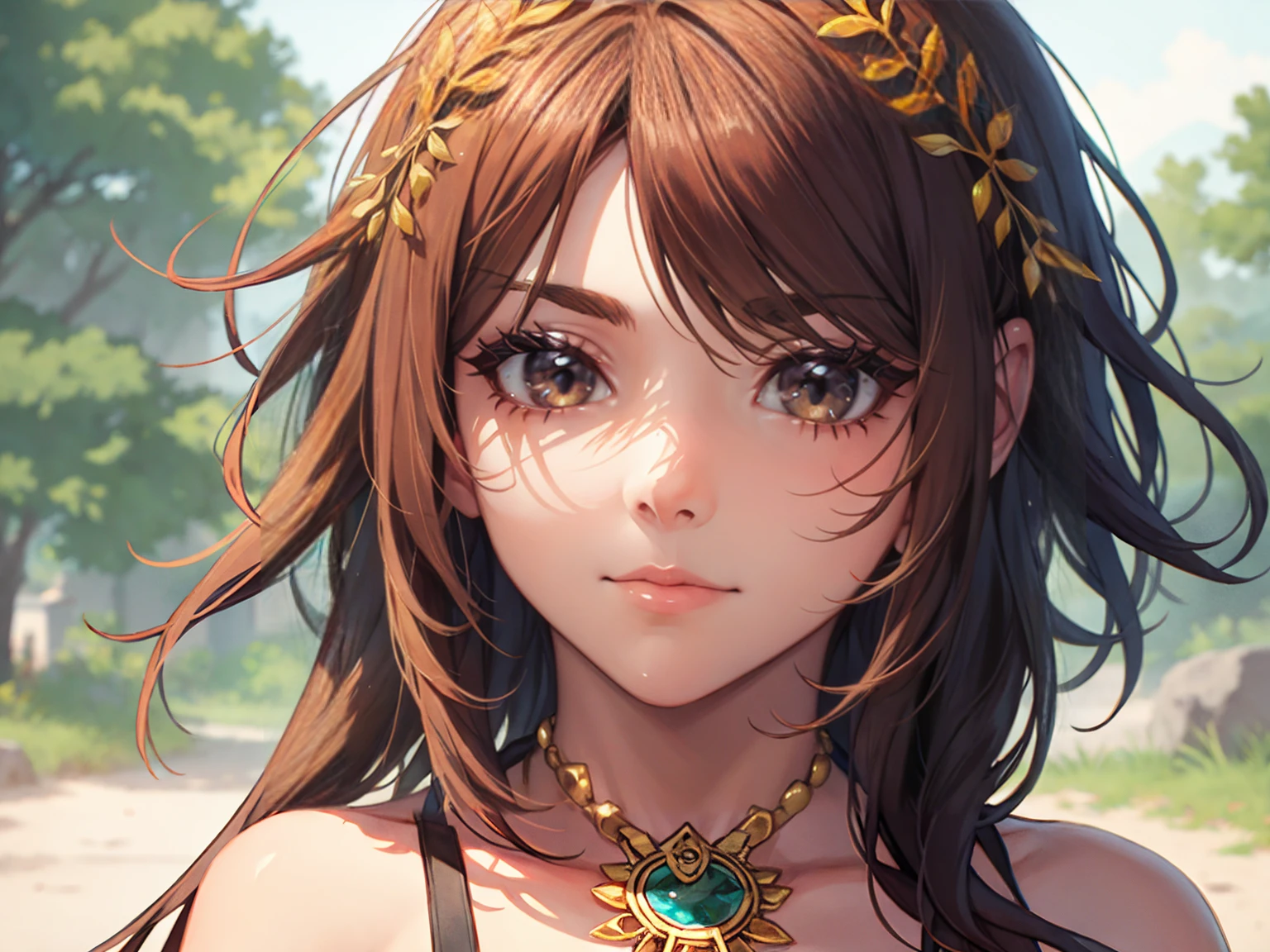 Gorgōn, beautiful face
