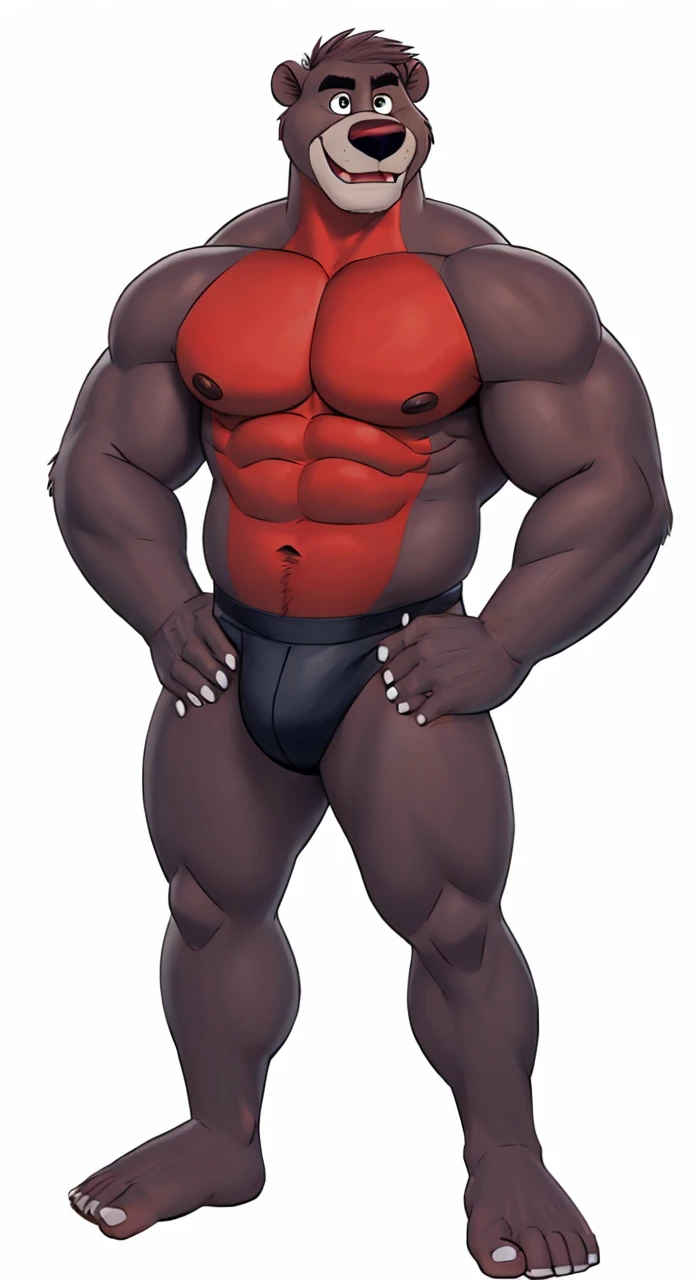 Baloo from jungle book as bob parr aka Mr. Incredible from The Incredibles,