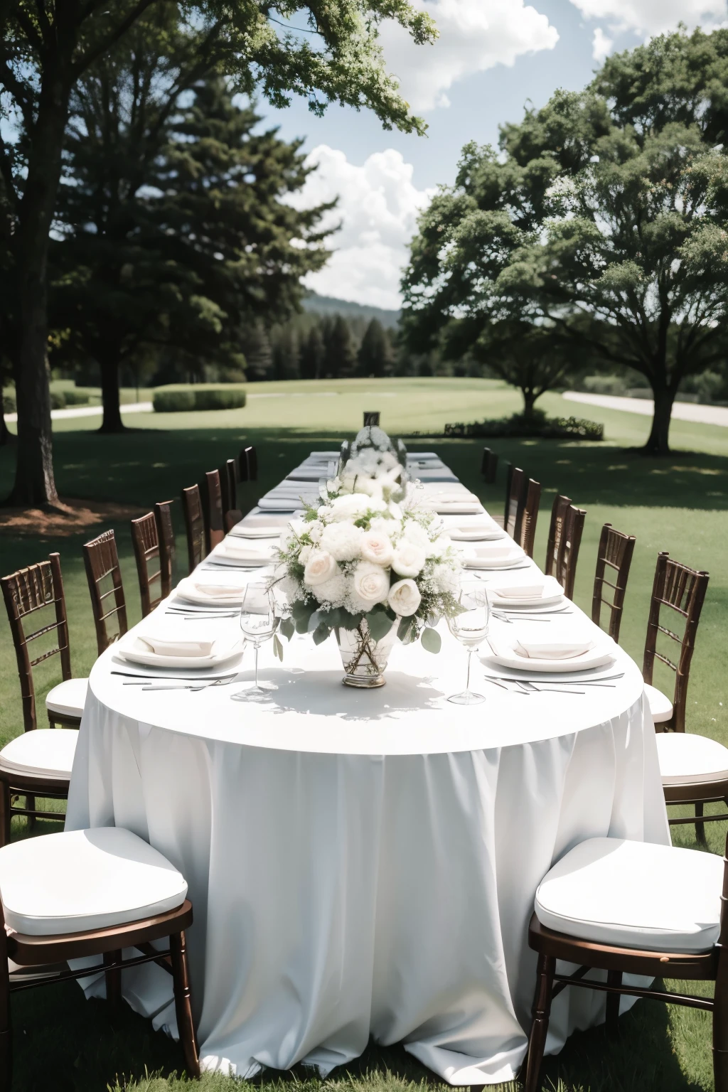 background with classic wedding table

