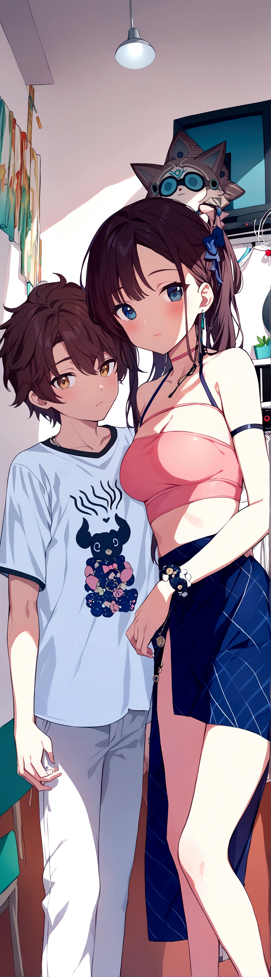 a girl and a boy